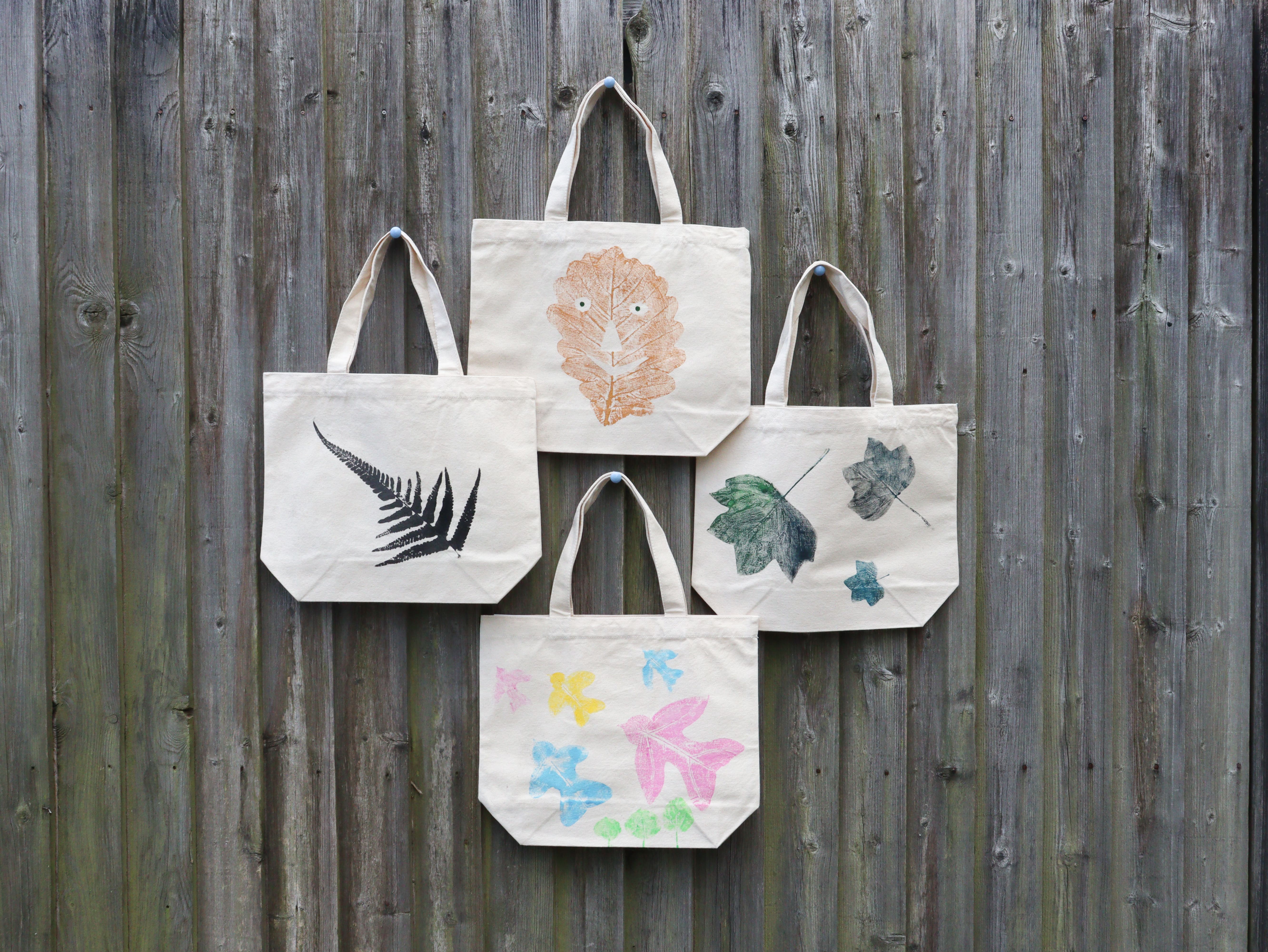 葉っぱスタンプでトートバックを作ろう！ | 松阪農業公園ベルファーム